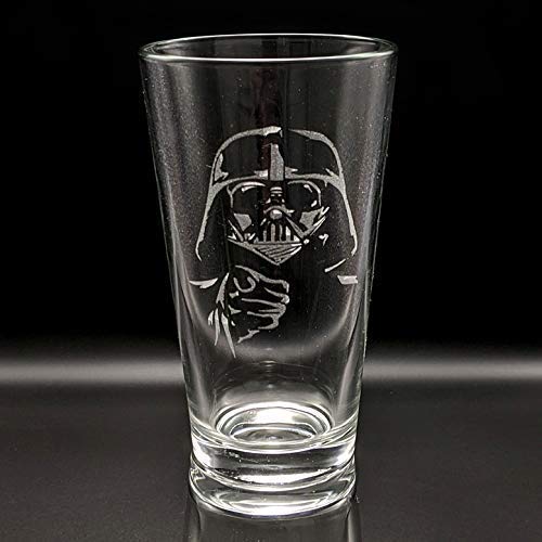 Darth Vader etched glass