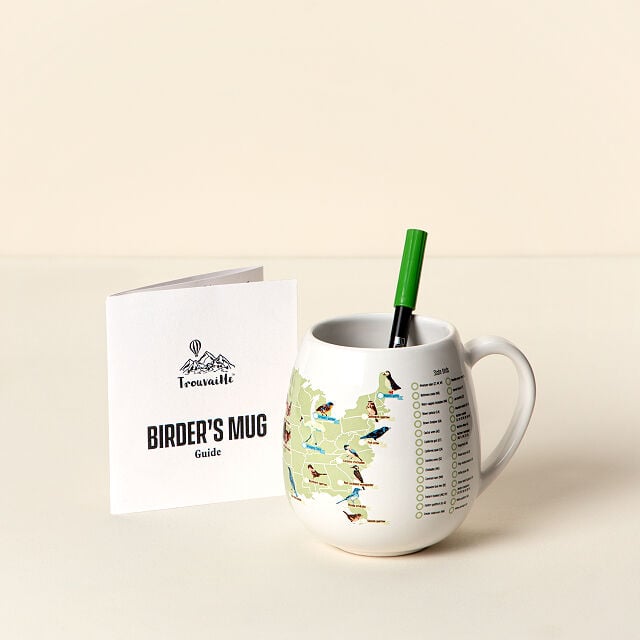 Birder's checklist mug