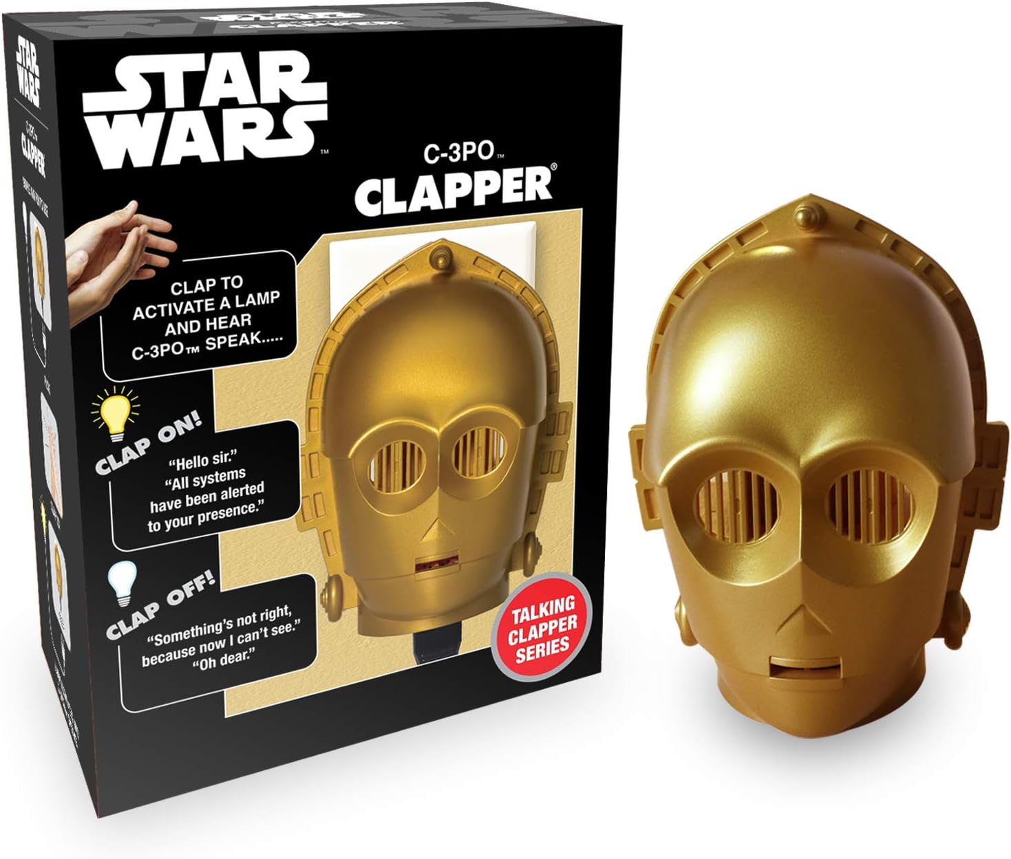 C-3PO clapper on/off light switch