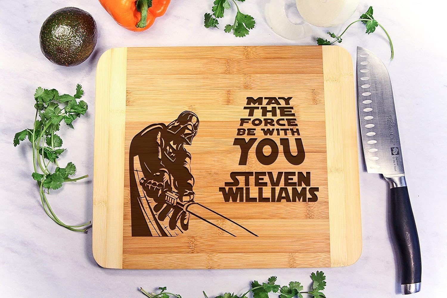 Star Wars engraved cutting board