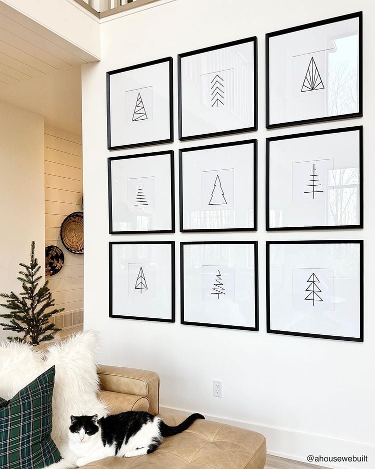 Christmas DIY Art Wall