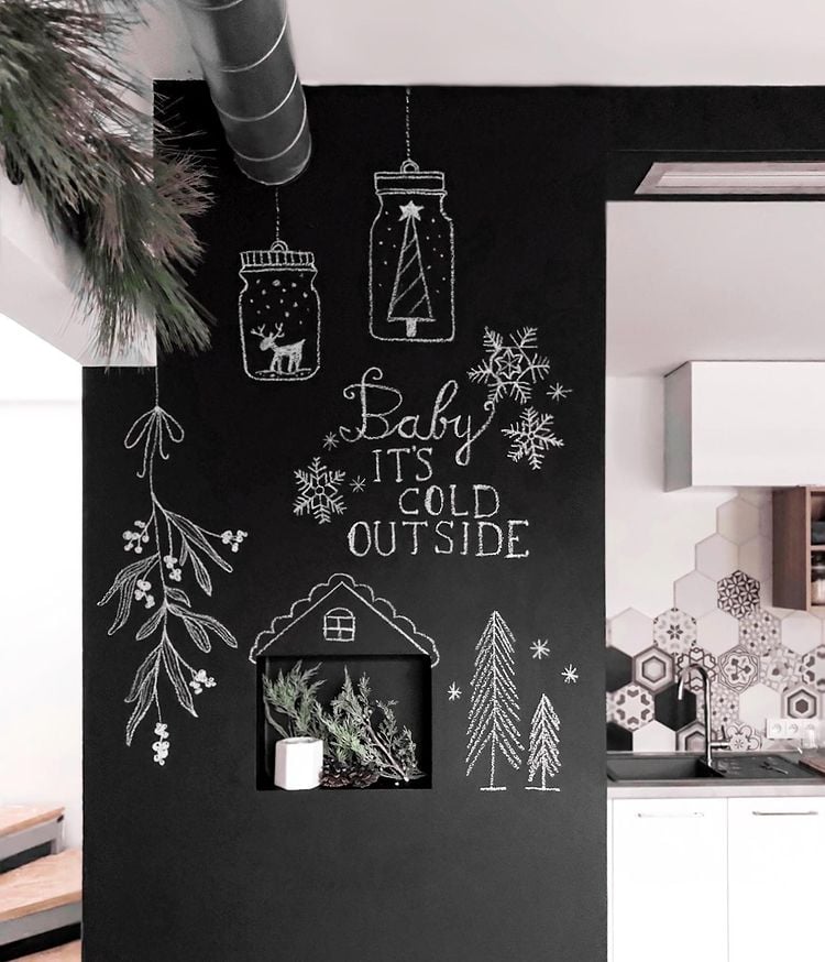 Winter Chalkboard Art