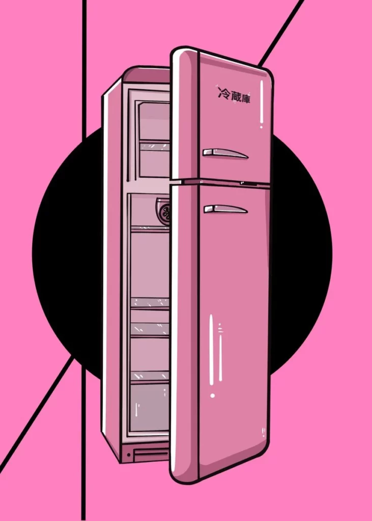 Retro Fridge Poster