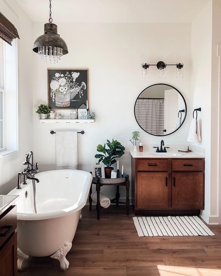 rustic bathroom