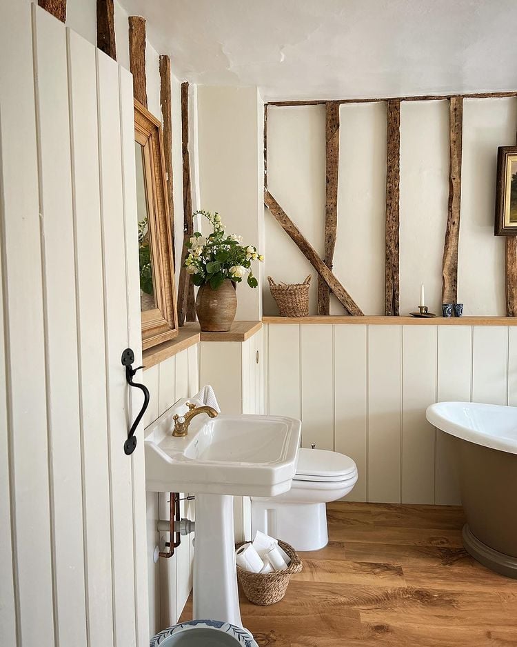 rustic bathroom