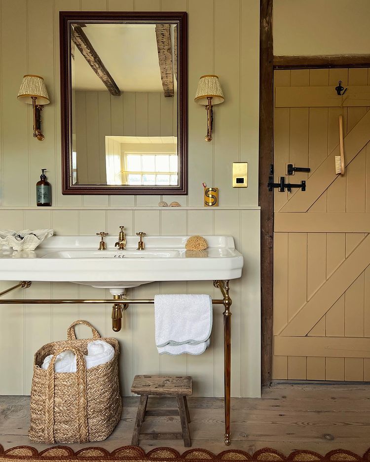 rustic bathroom