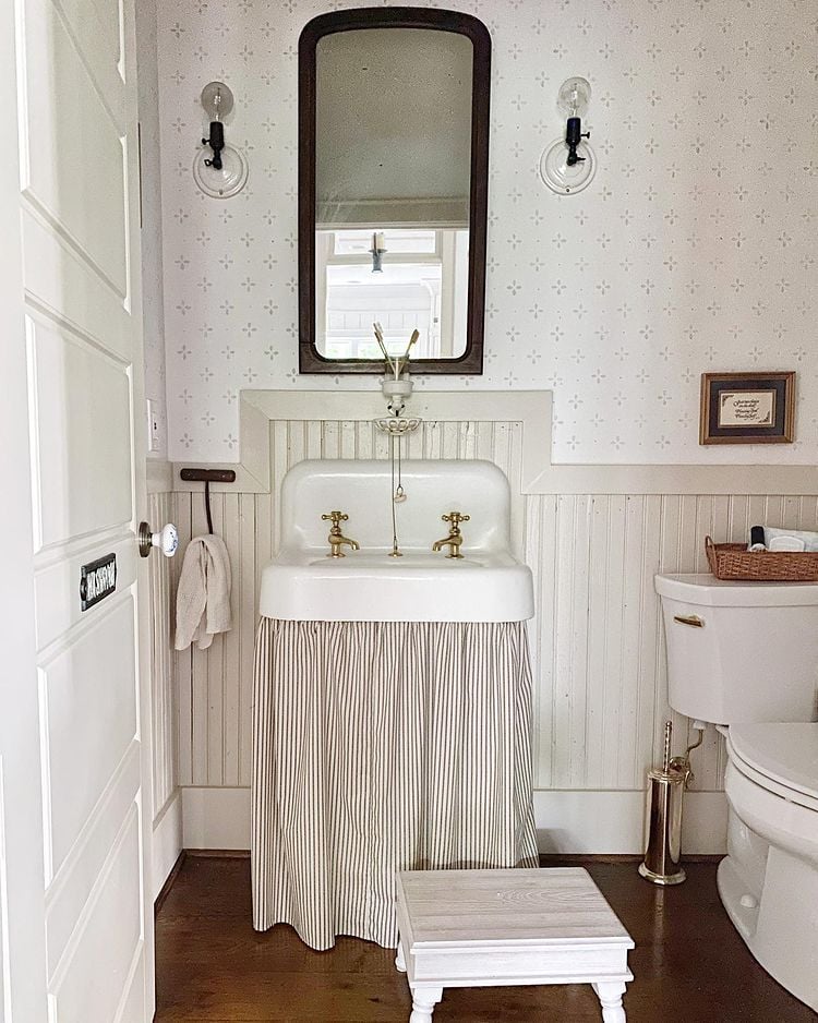 rustic bathroom