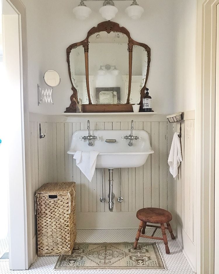 rustic bathroom