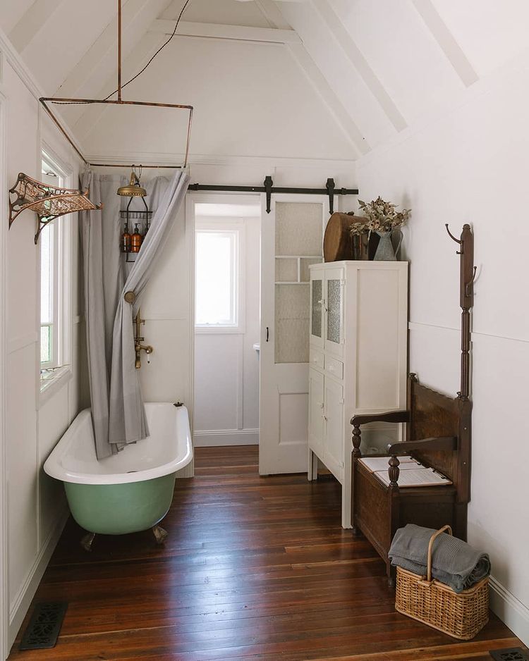 rustic bathroom