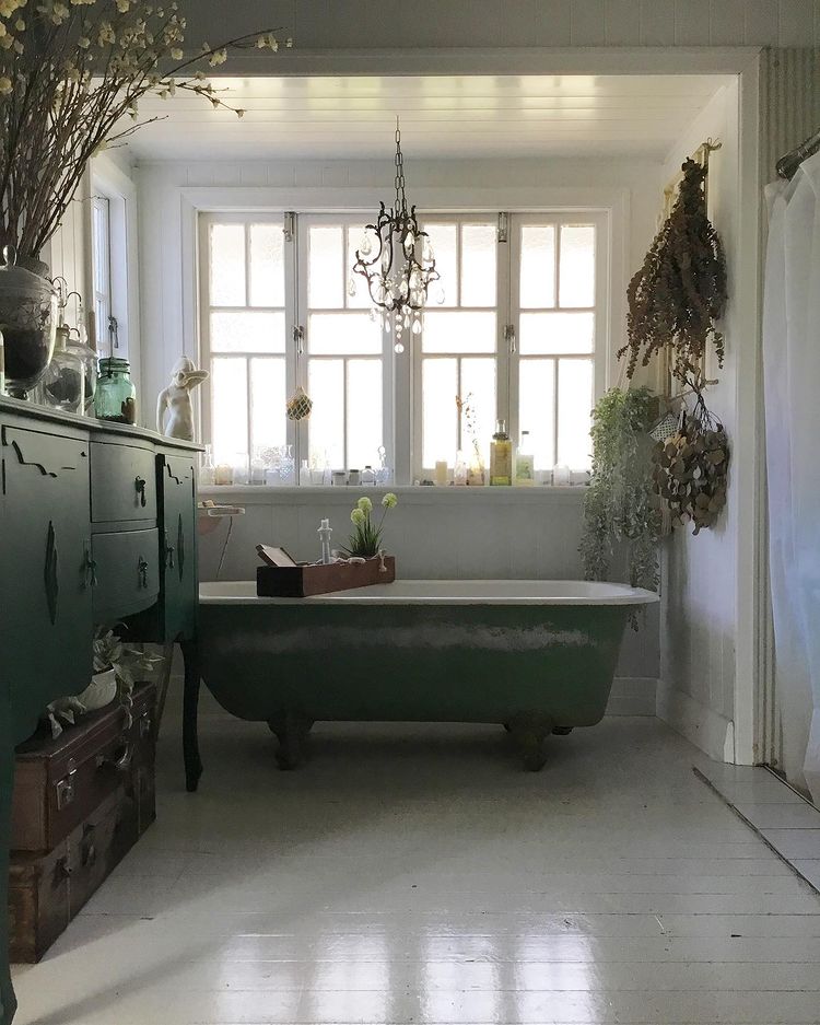 rustic bathroom