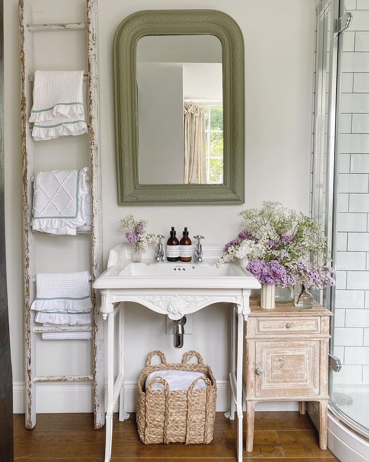 rustic bathroom