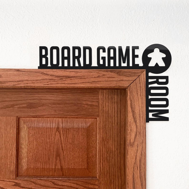 Board game room sign