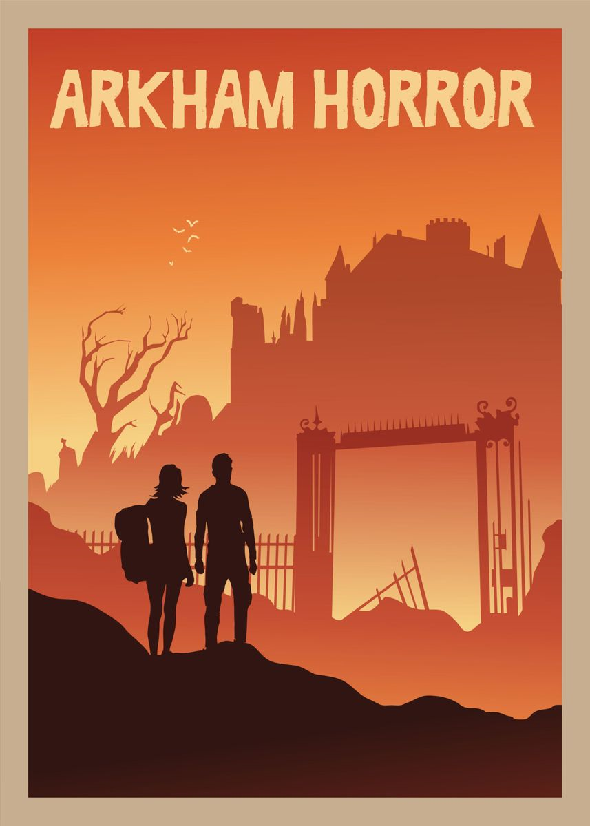 Arkham Horror metal poster