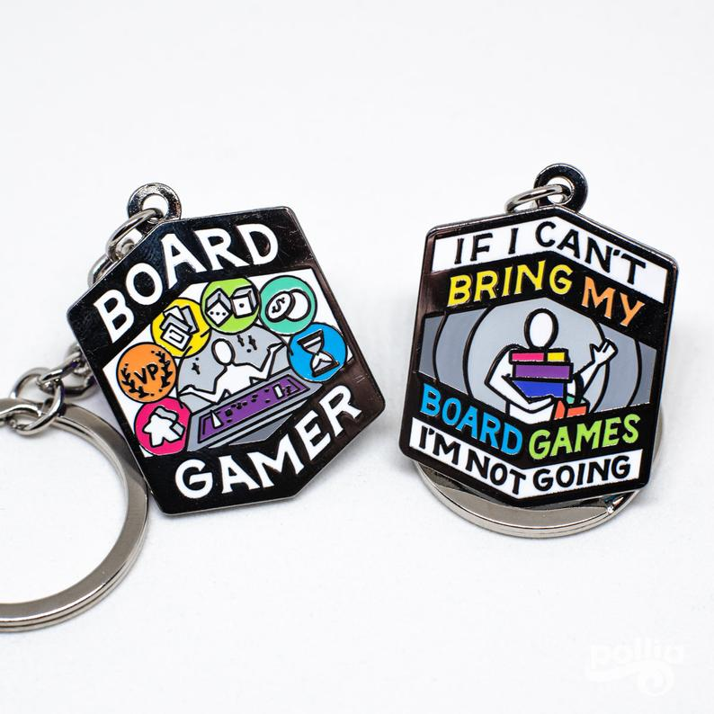 Board gamer keychain